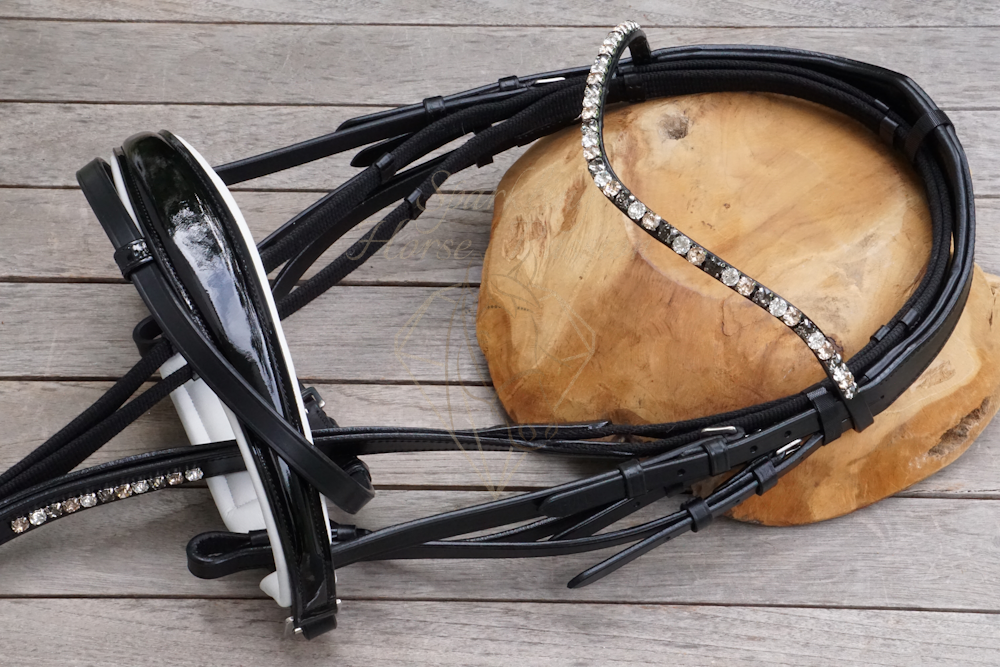 Trensenzaum "Sparkling Grace" mit Strasszügeln, Warmblut