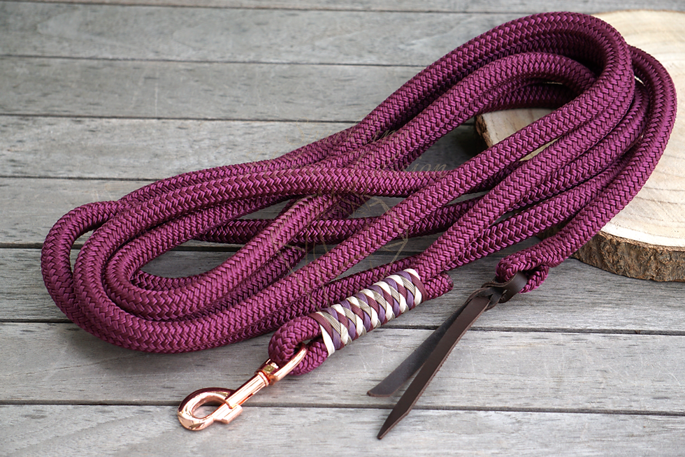 Miniaturbild: Knotenhalfter-Set "Roxy" mit Ring, Warmblut