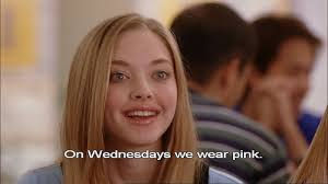 Karen Smith (Amanda Seyfried) saying "On Wednesdays we wear pink".