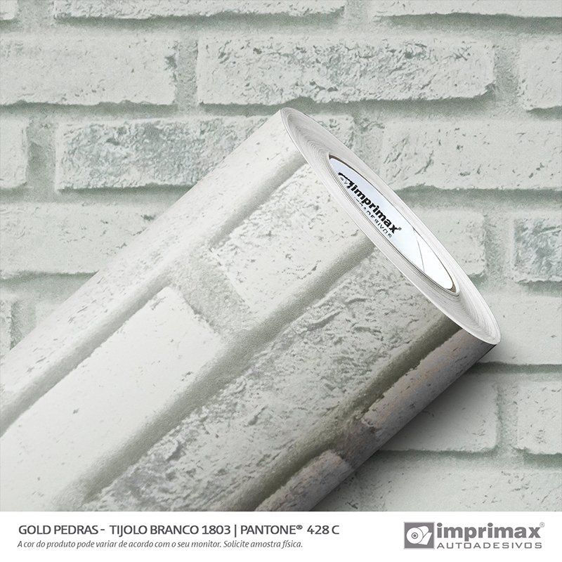 VINIL DECOR TIJOLO BRANCO - IMPRIMAX