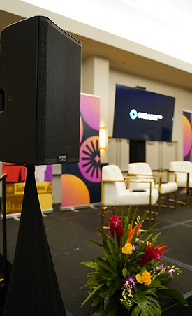 audiovisual equipment rental services for events