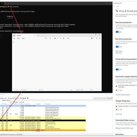 Bypassing Microsoft Defender for Endpoint (MDE) with 9 year old UAC bypass technique (FODHelper.exe)