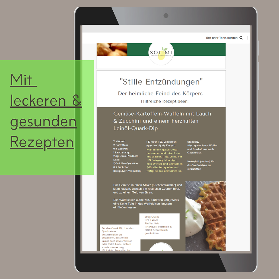 Miniaturbild: Gratis Ratgeber -Stille Entzündungen durch gesunde Ernährung verstehen & lindern