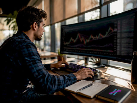 Trader customizing TradingView signals at home desk