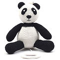 muziekbeer zwart-wit panda