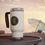 Thumbnail:  Stainless Steel Travel Mug with Handle, 14oz