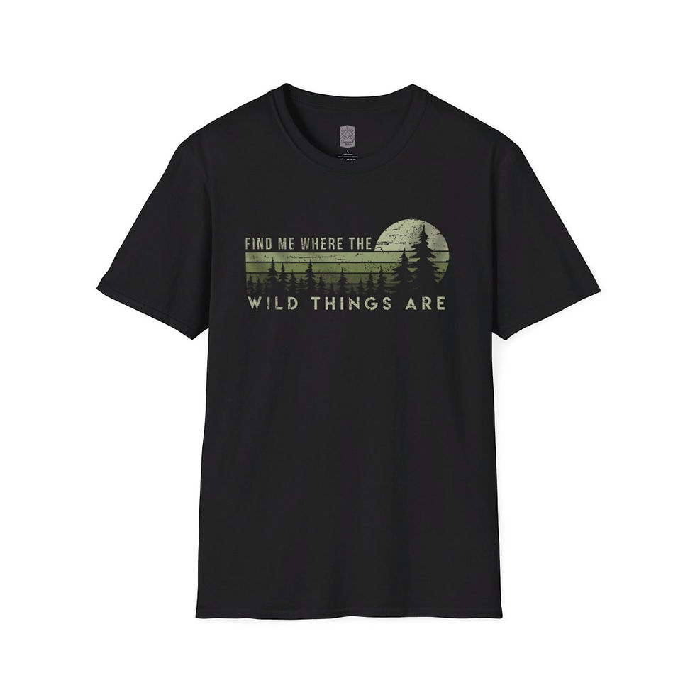 Find Me Where The Wild Things Are Unisex Softstyle T-Shirt