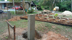 fundação - concretagem pilaretes