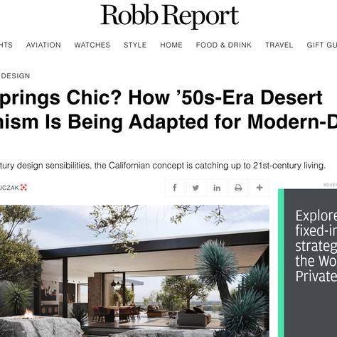 Palm Springs Chic? How ’50s-Era Desert Modernism Is Being Adapted for Modern-Day Living