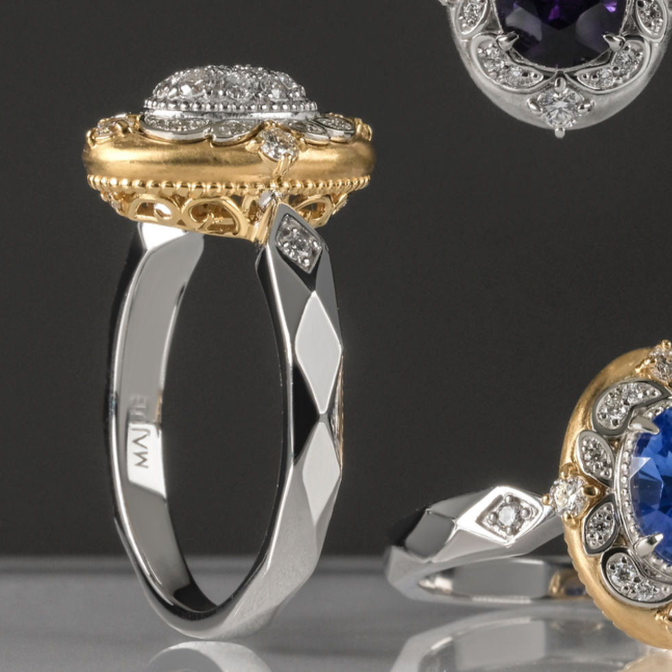 サムネイル： Egg Bijou Ring Pave(受注生産)
