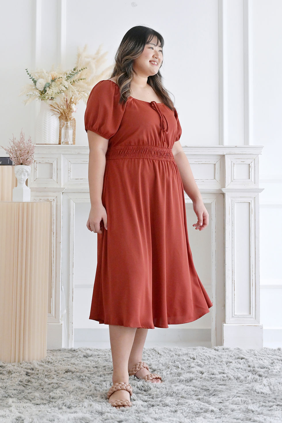 Thumbnail: Clarise Tie-Front Dress