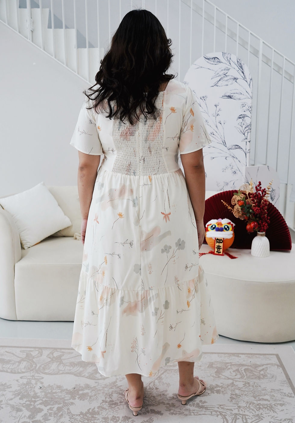 Thumbnail: Halston Dainty Floral Dress