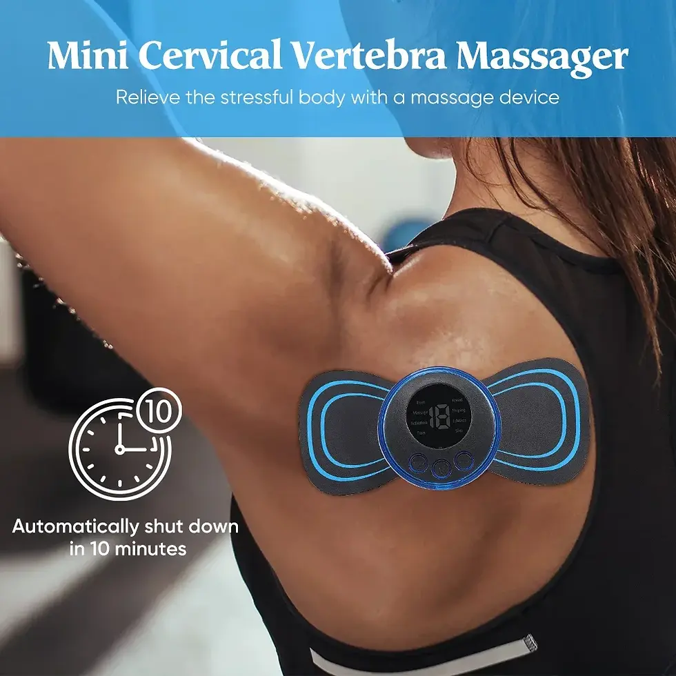 Thumbnail: ReliefPro™ EMS Electric Neck & Body Massager - Portable Muscle Stimulator for 