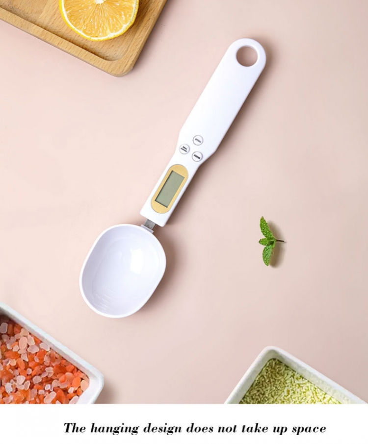 Thumbnail: Headline: SmartScoop: The precision digital scale built into a kitchen spoon tra