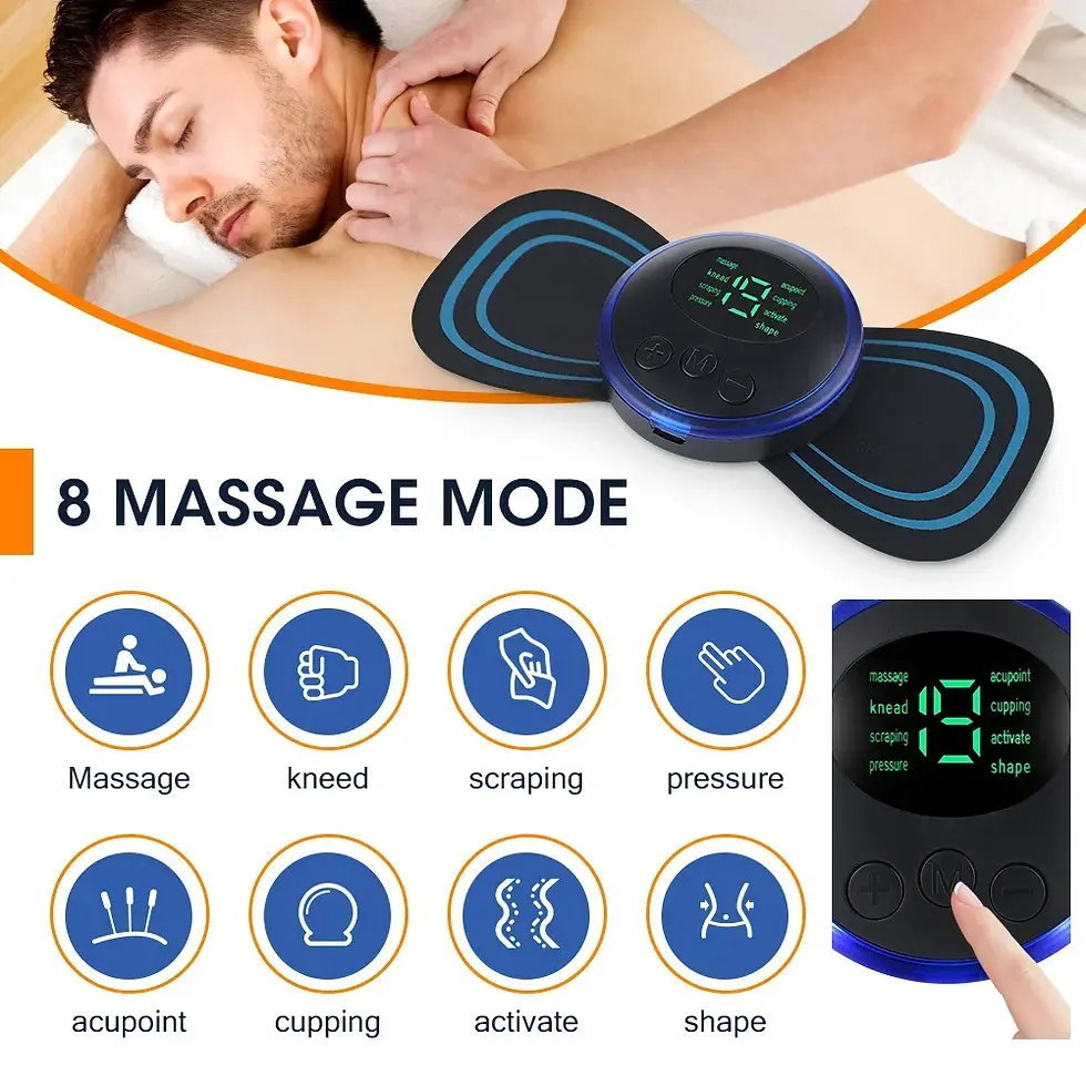 Thumbnail: ReliefPro™ EMS Electric Neck & Body Massager - Portable Muscle Stimulator for 
