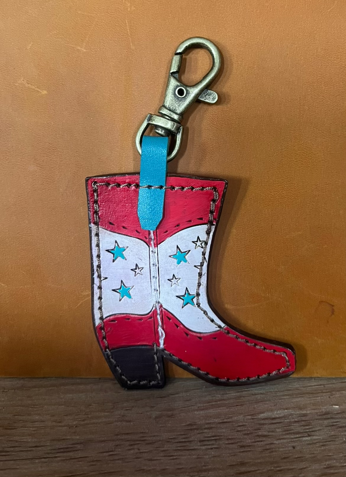 Cowgirl Boot Keyring