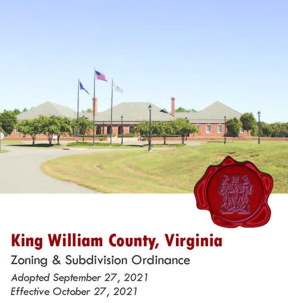 King William Zoning & Subdivision Ordinance