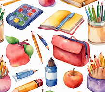 watercolor of school related images.jpg