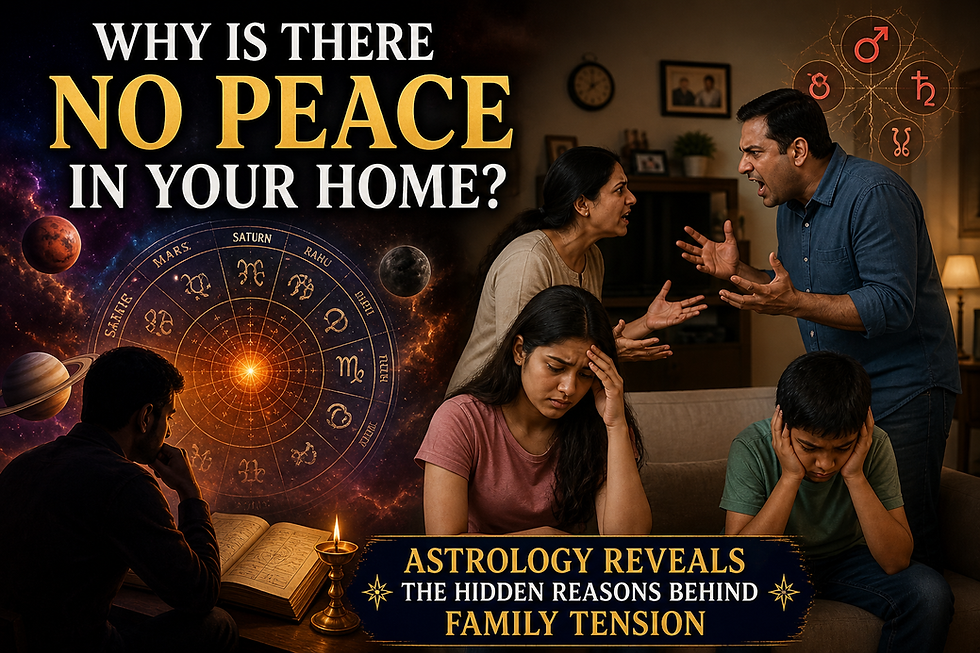 Why Is There No Peace in Your Home? Astrology Reveals the Hidden Reasons Behind Family Tension