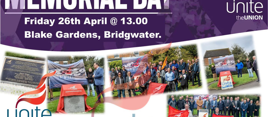 INTERNATIONAL WORKERS MEMORIAL DAY 26TH APRIL