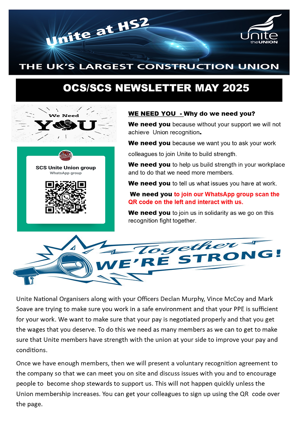 OCS/SCS Newsletter MAY 2025