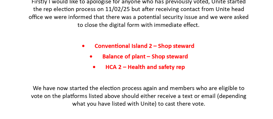 BYLOR REP ELECTIONS UPDATE 14th Feb 2025