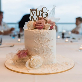 Tall wedding cake