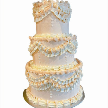 vintage design wedding cake