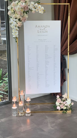 guest list stand