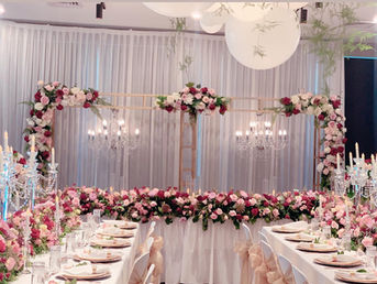 Chandelier backdrop