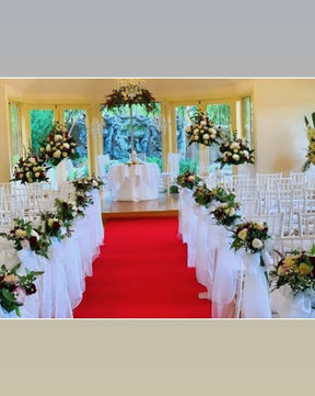 Church aisle decor