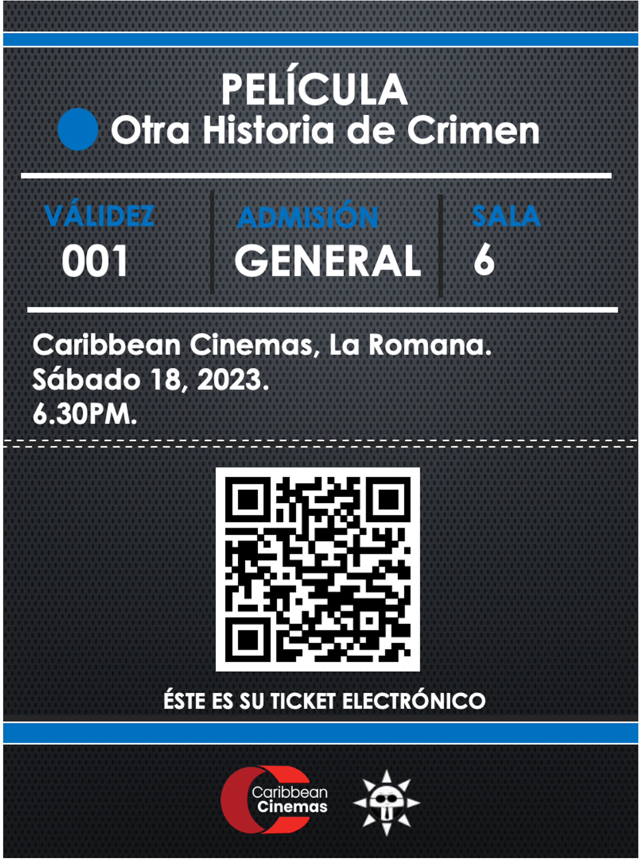 BOLETA PARA VER PELICULA