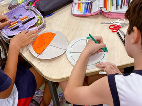 Fração na prática: alunos aprendem Matemática de forma lúdica na Sala Maker