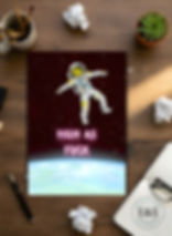 High As Fuck Astronaut Print | Funny Sweary A4 Wall Art