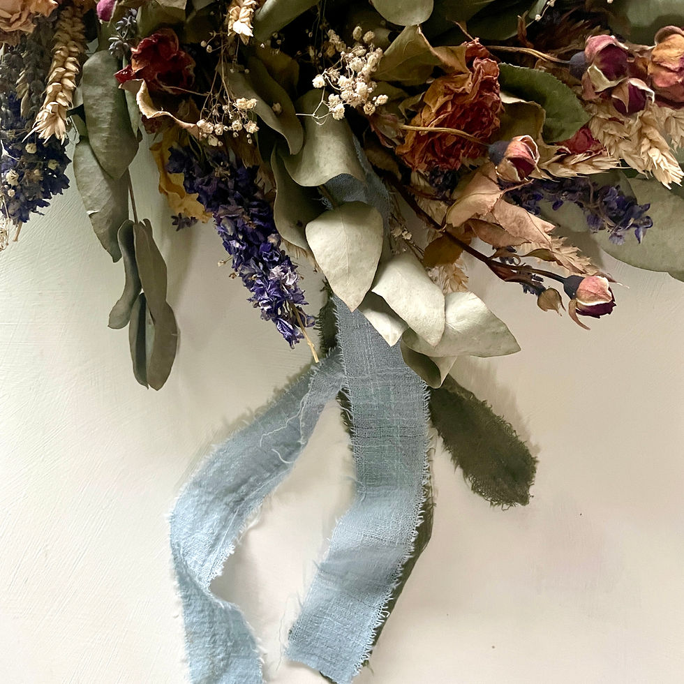 Thumbnail: Large Rose & Wheat Wreath