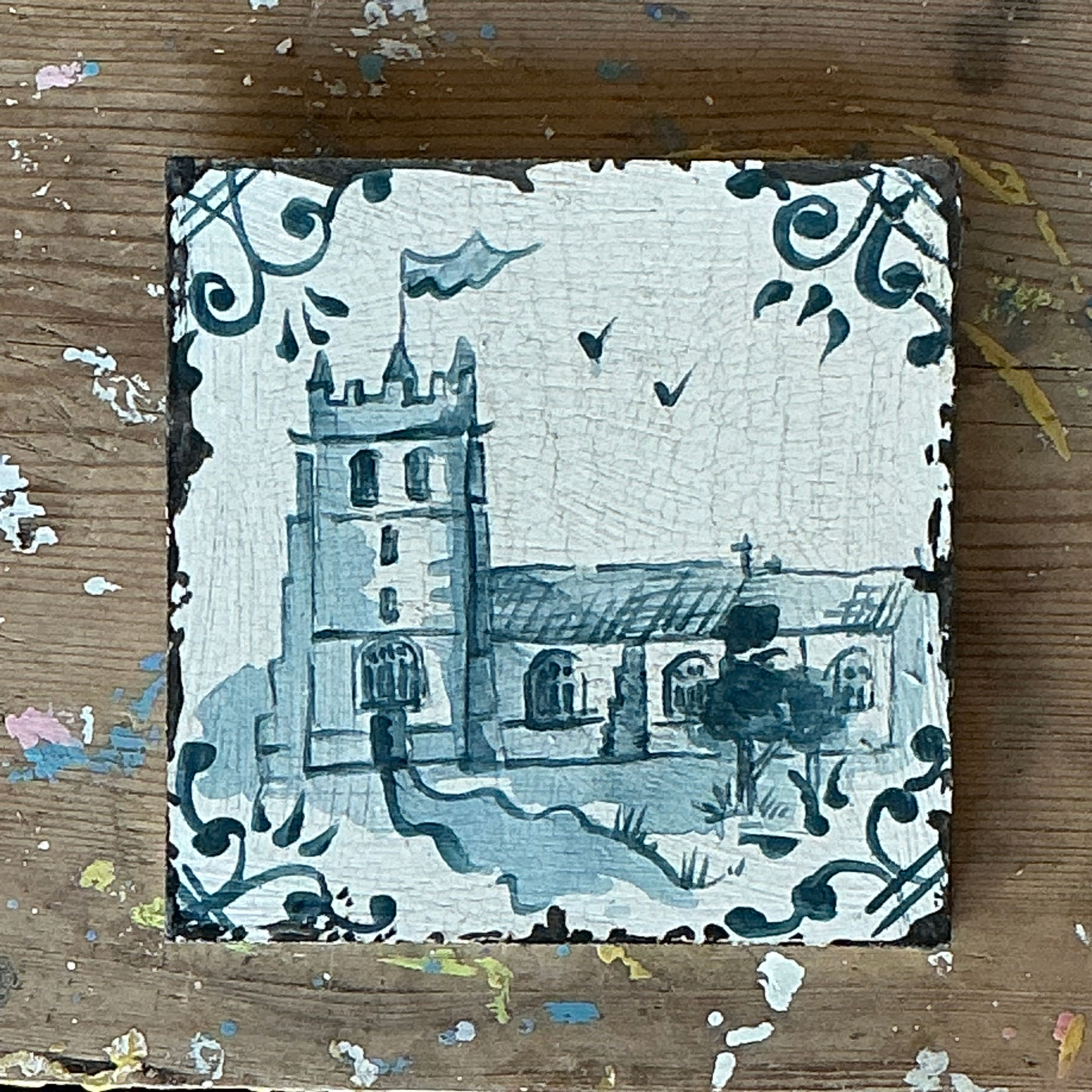 Bridgnorth Delft ‘Tile’ St Leonard’s