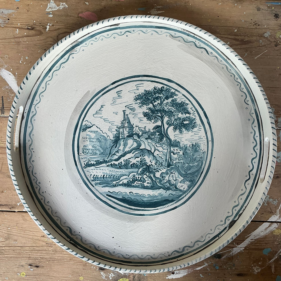 Thumbnail: Delft Scene Tray 