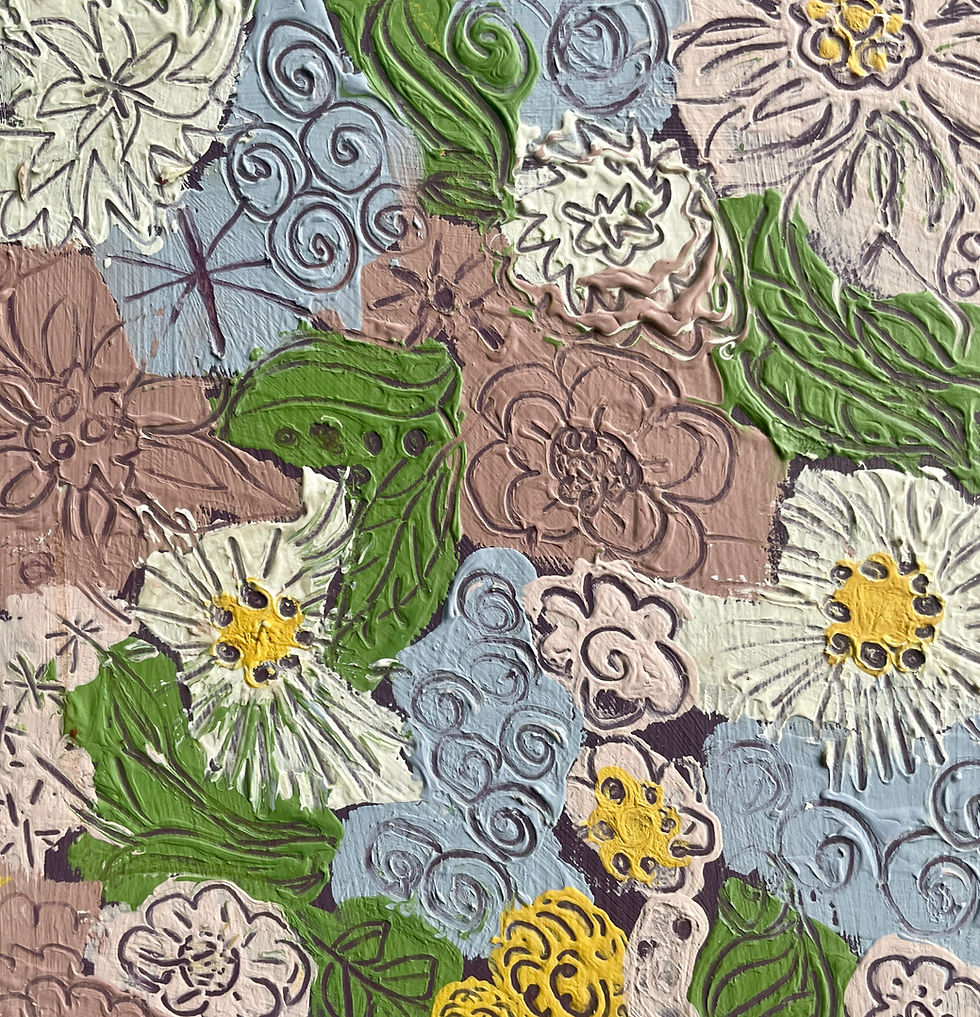 Floral Sgraffito 