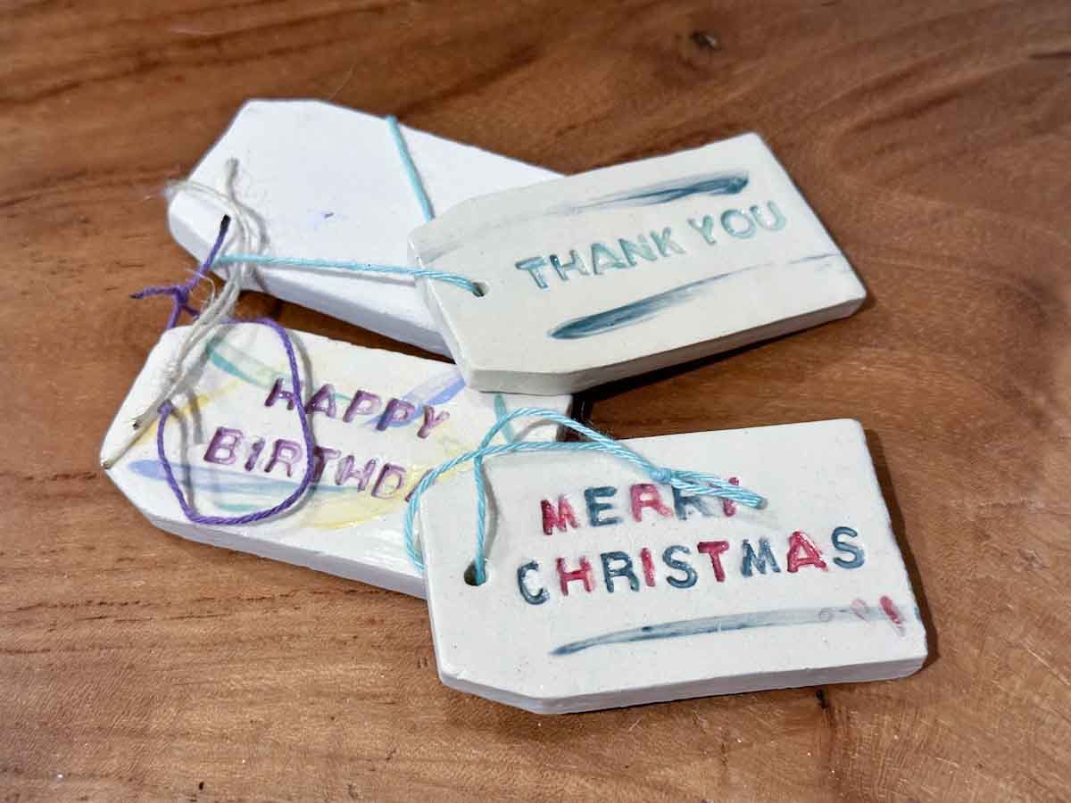 Ceramic Gift Tags - Large