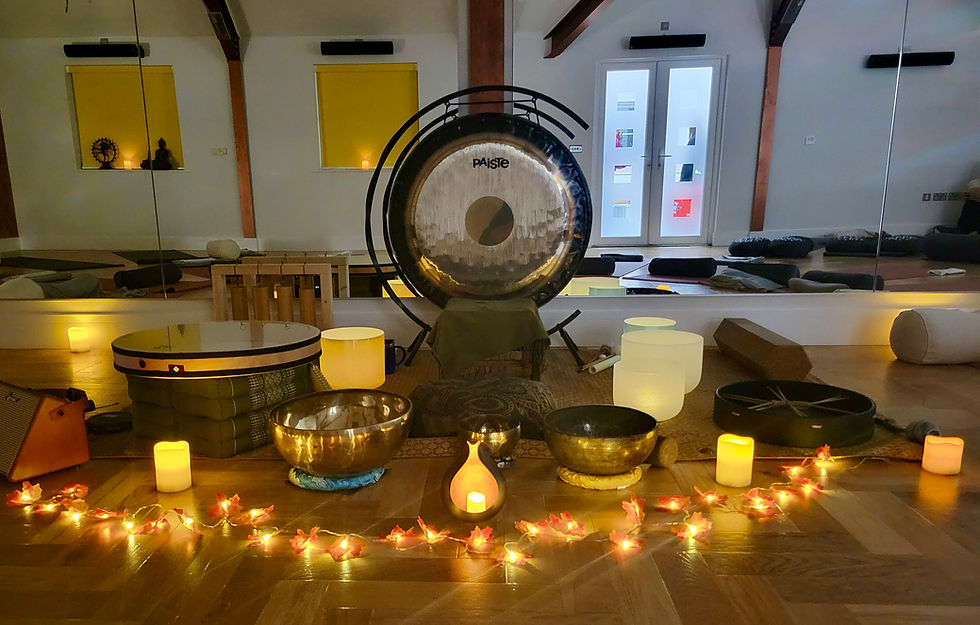 October's Soundbath at The Grange  Yoga Studio 