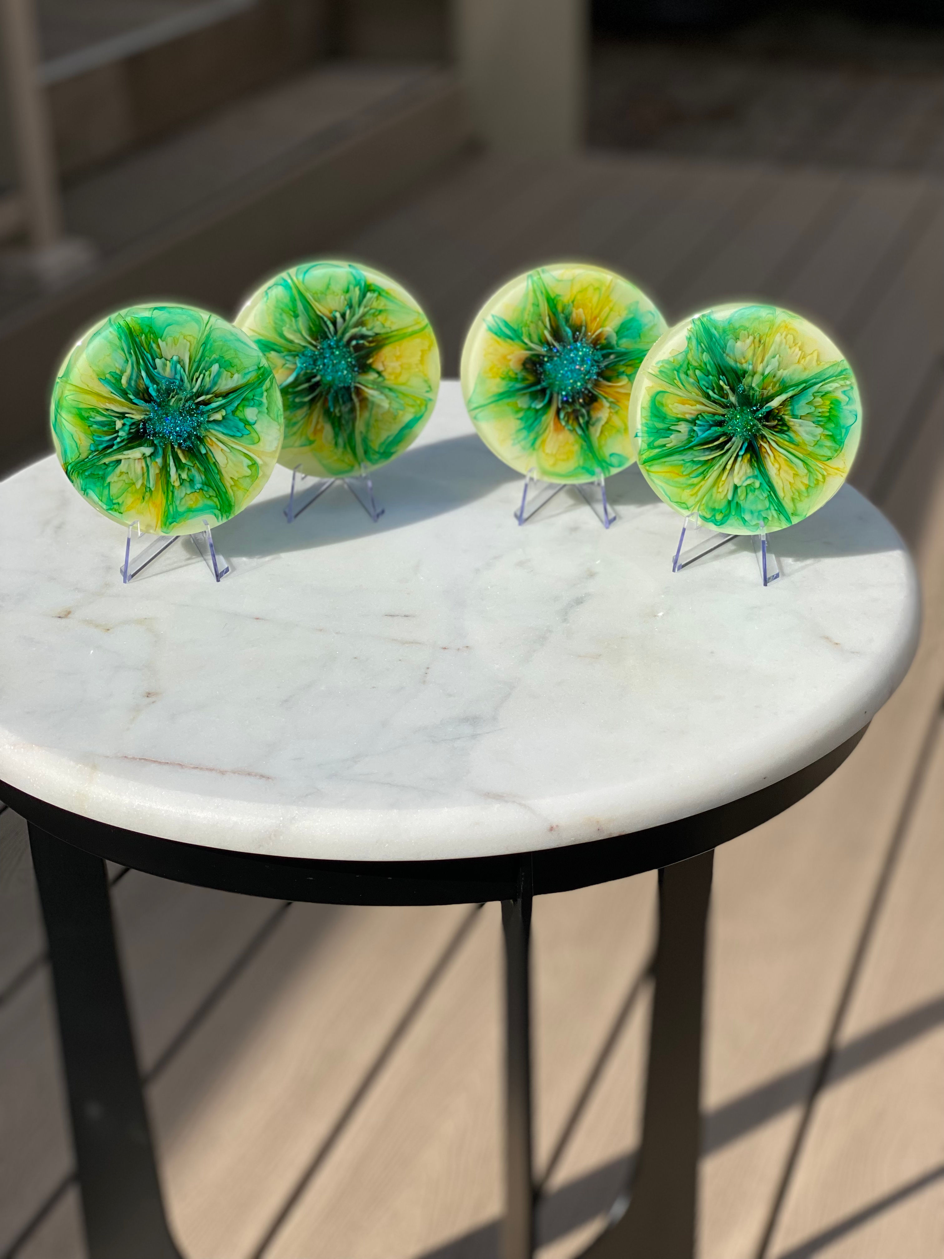 Spring Petals (set of 4 coasters)