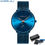 Thumbnail: Fashion Mens Watches Top Brand Luxury Quartz Slim Mesh Steel Sport Waterproof