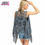 Thumbnail: Vest Retro Vintage Crochet Summer Beach Cover Up Top Asymmetric Stitch Cardigain
