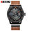 Thumbnail: Luxury Watch Brand CURREN Men Military Sports Watches Leather Wrist