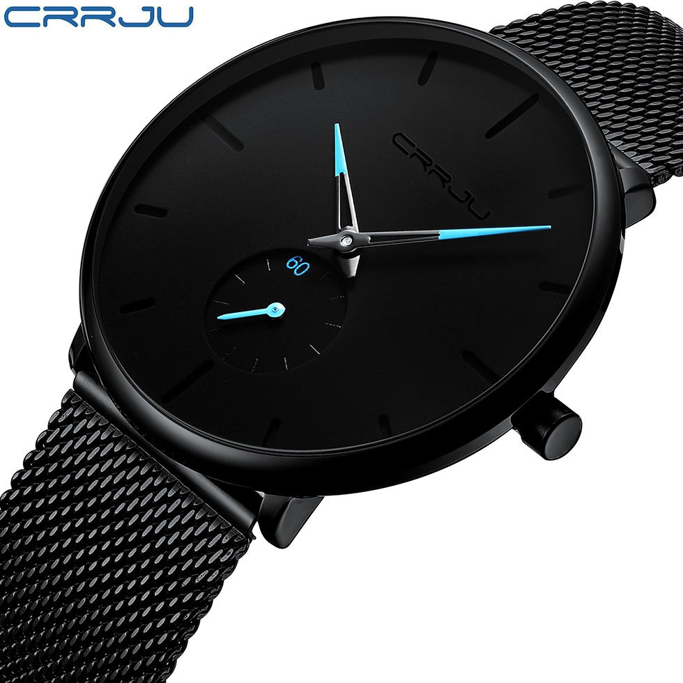 Fashion Mens Watches Top Brand Luxury Quartz Slim Mesh Steel Sport Waterproof