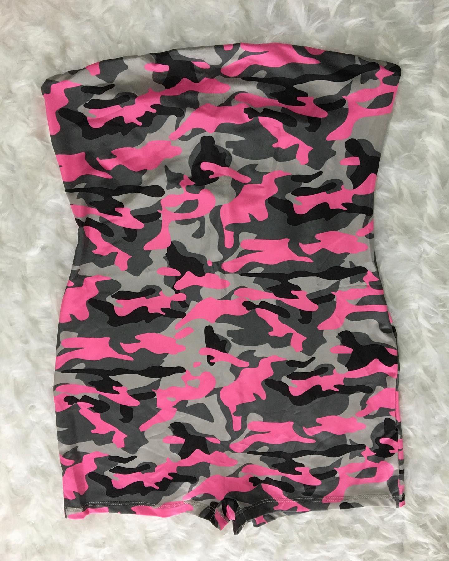 Pink Camo Romper