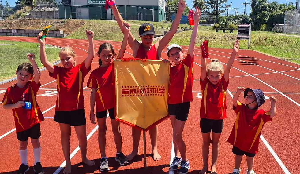 kids celebrating ribbon awards