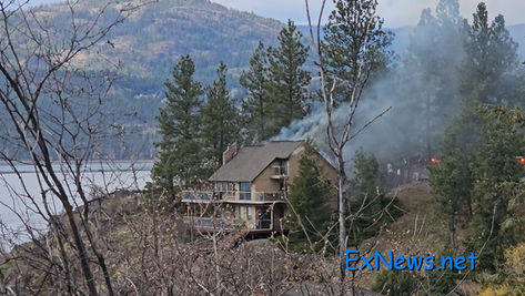 Grass Fire Damages Vernon Home