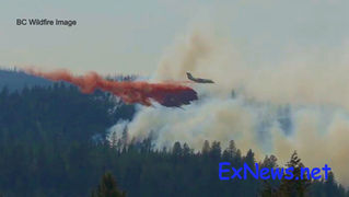 Evacuation alerts issued as Guichon Creek wildfire grows to 88 hectares