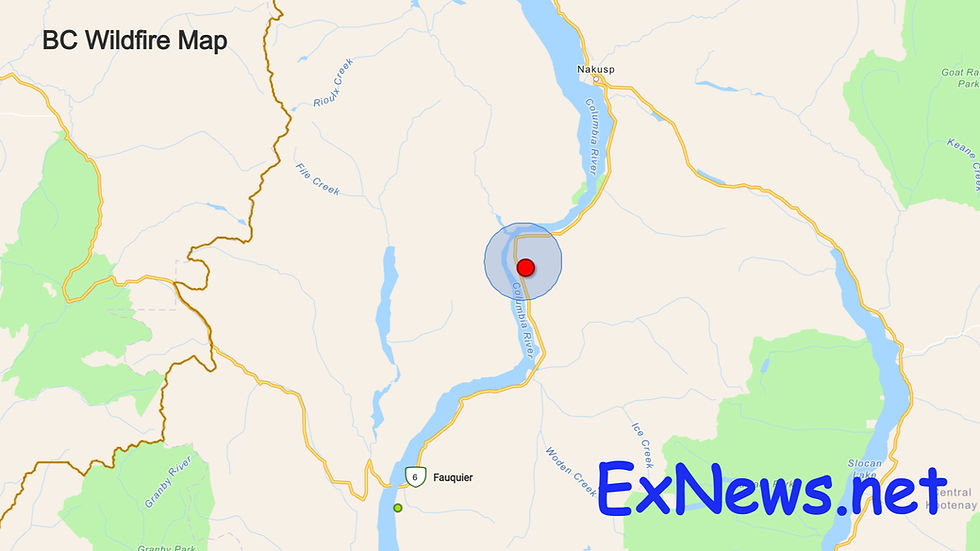 Small Lightning-Caused Wildfire Burns 1 km from Highway 6